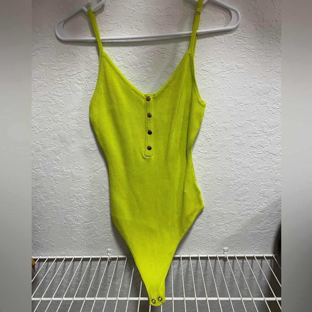 Brand New with Tag, Lime Green Bodysuit, Medium
